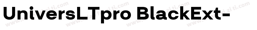 UniversLTpro BlackExt字体转换